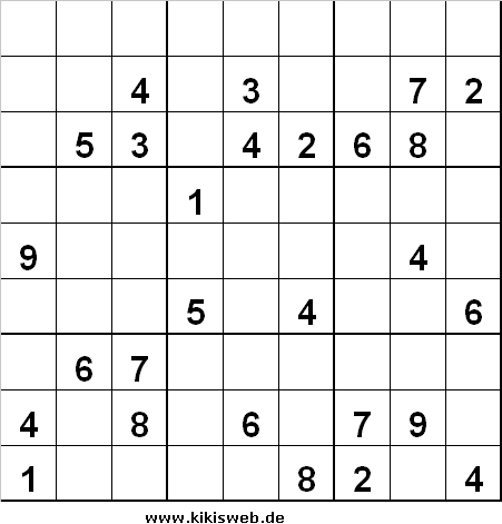 Sudoku Nr. 17 zum Ausdrucken